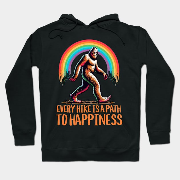 Every Hike Is A Path To Happiness Hoodie by The Jumping Cart